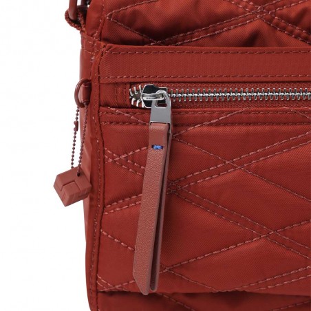HEDGREN | Sac bandoulière "Eye" rouille effet matelassé | Sac femme porté croisé léger avec poches design épuré haute qualité HEDGREN | Sac bandoulière "Eye" rouille effet matelassé | Sac femme porté croisé léger avec poches design épuré haute qualité