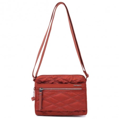 HEDGREN | Sac bandoulière "Eye" rouille effet matelassé | Sac femme porté croisé léger avec poches design épuré haute qualité HEDGREN | Sac bandoulière "Eye" rouille effet matelassé | Sac femme porté croisé léger avec poches design épuré haute qualité