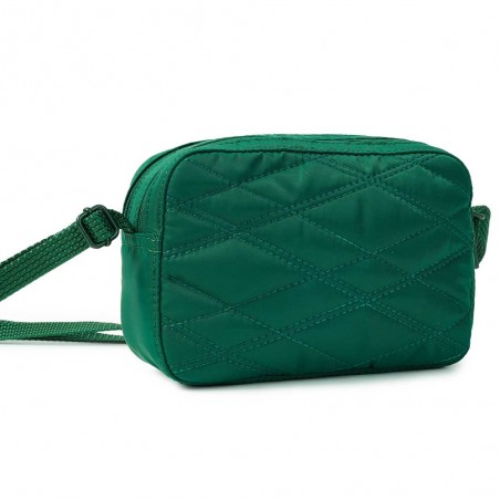 HEDGREN | Sac bandoulière "Maia" vert effet matelassé | Sac femme mini format léger sécurisé haute qualité design épuré