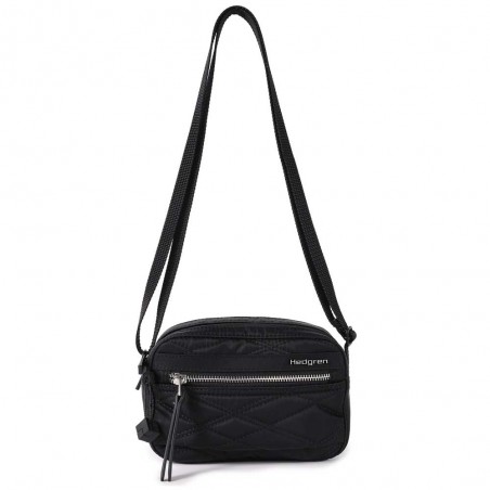 HEDGREN | Sac bandoulière "Maia" noir effet matelassé | Sac femme mini format léger sécurisé haute qualité design épuré HEDGREN | Sac bandoulière "Maia" noir effet matelassé | Sac femme mini format léger sécurisé haute qualité design épuré