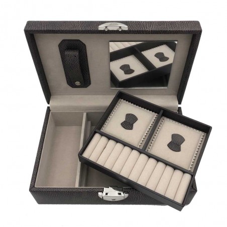DAVIDTS | Coffret à bijoux "Euclide" anthracite | Boîte à bijoux haute qualité style minimaliste DAVIDTS | Coffret à bijoux "Euclide" anthracite | Boîte à bijoux haute qualité style minimaliste
