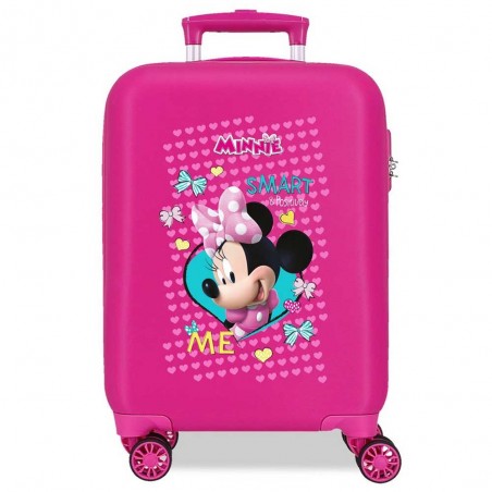 DISNEY | Valise enfant Minnie "Enjoy" rose fuchsia | Bagage cabine fille pas cher DISNEY | Valise enfant Minnie "Enjoy" rose fuchsia | Bagage cabine fille pas cher