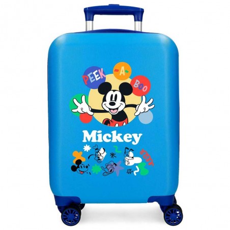 DISNEY | Valise enfant Mickey "Peek a boo" bleu | Bagage cabine garçon pas cher DISNEY | Valise enfant Mickey "Peek a boo" bleu | Bagage cabine garçon pas cher