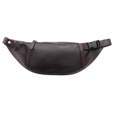 Katana | Sac banane homme en cuir marron chocolat | Sacoche ceinture grand format style classique pas cher Katana | Sac banane homme en cuir marron chocolat | Sacoche ceinture grand format style classique pas cher
