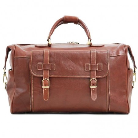 Sac de voyage en cuir homme KATANA - marron