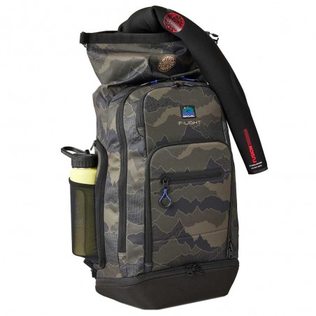 RIP CURL | Sac à dos F-Light Surf 45L Search imprimé black/olive | Sac à dos surfeur grand volume compartiment étanche