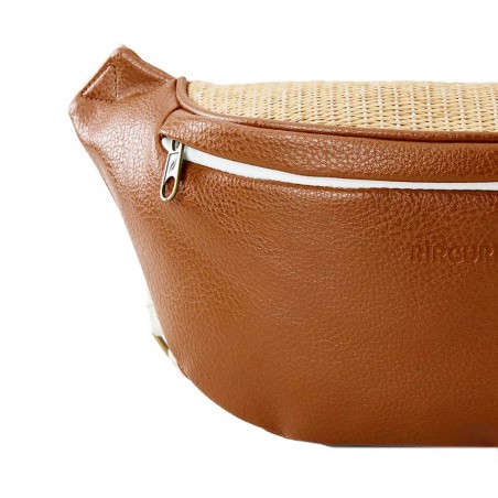 RIP CURL | Sac banane femme Premium Straw natural | Banane porté croisé similicuir végan marron camel originale RIP CURL | Sac banane femme Premium Straw natural | Banane porté croisé similicuir végan marron camel originale