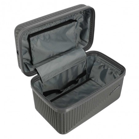 TRAVELITE | Vanity case rigide "Bali" gris anthracite | Beauty case cosmétique femme robuste pas cher TRAVELITE | Vanity case rigide "Bali" gris anthracite | Beauty case cosmétique femme robuste pas cher