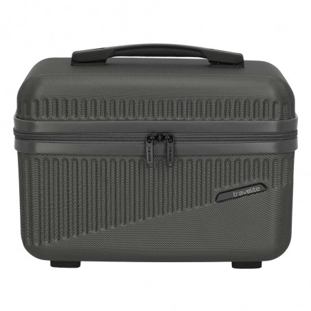 TRAVELITE | Vanity case rigide "Bali" gris anthracite | Beauty case cosmétique femme robuste pas cher TRAVELITE | Vanity case rigide "Bali" gris anthracite | Beauty case cosmétique femme robuste pas cher
