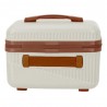 TRAVELITE | Vanity case rigide "Bali" blanc/cognac | Beauty case cosmétique femme robuste pas cher TRAVELITE | Vanity case rigide "Bali" blanc/cognac | Beauty case cosmétique femme robuste pas cher