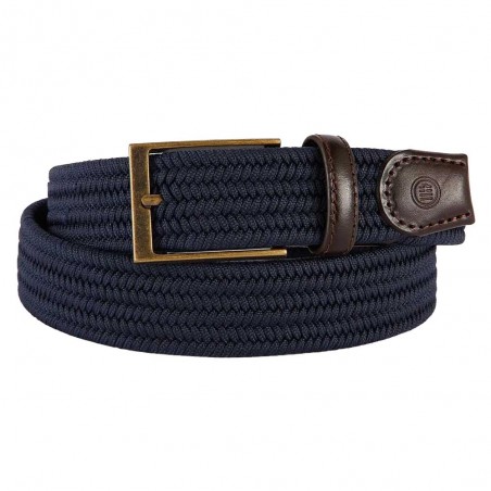 SERGE BLANCO | Ceinture homme extensible 90cm bleu marine | Ceinture élastique pas cher