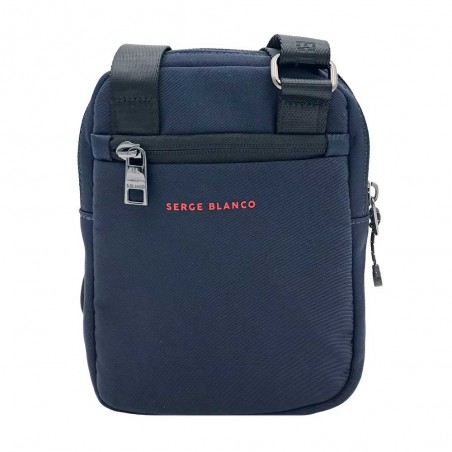 SERGE BLANCO | Sacoche homme "New Basik" S bleu marine | Pochette porté croisé style sportif rugby pas cher SERGE BLANCO | Sacoche homme "New Basik" S bleu marine | Pochette porté croisé style sportif rugby pas cher