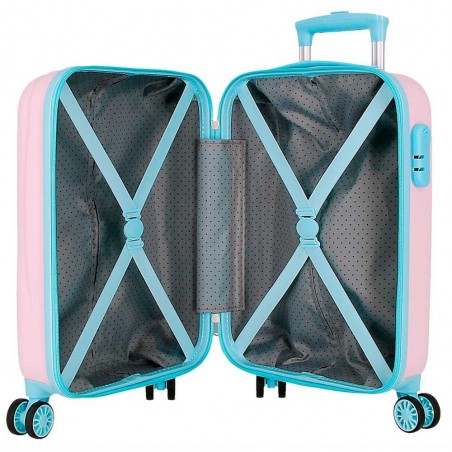 DISNEY | Valise enfant Stitch "In the world" rose | Bagage cabine fille pas cher DISNEY | Valise enfant Stitch "In the world" rose | Bagage cabine fille pas cher