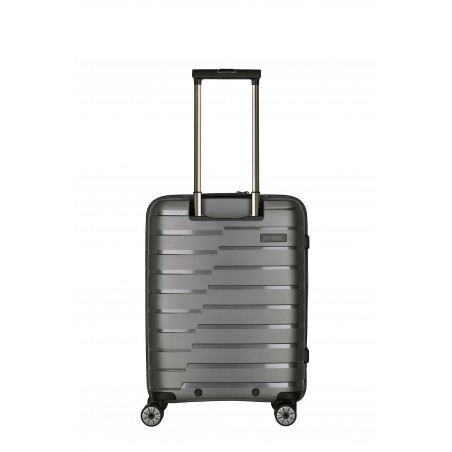 TRAVELITE | Valise cabine business "Air Base" anthracite | Bagage à main ultra-léger avec poche ordinateur sécurisée