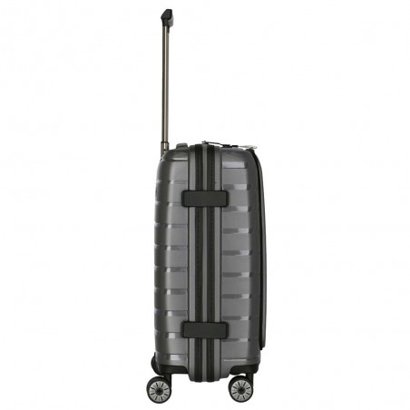 TRAVELITE | Valise cabine business "Air Base" anthracite | Bagage à main ultra-léger avec poche ordinateur sécurisée