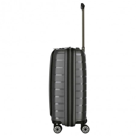 TRAVELITE | Valise cabine business "Air Base" anthracite | Bagage à main ultra-léger avec poche ordinateur sécurisée