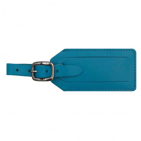 TRAVELITE | Étiquette à bagages en cuir bleu | Porte-adresse pour étiquetage obligatoire des valises et sacs de voyage TRAVELITE | Étiquette à bagages en cuir bleu | Porte-adresse pour étiquetage obligatoire des valises et sacs de voyage
