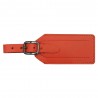 TRAVELITE | Étiquette à bagages en cuir orange | Porte-adresse pour étiquetage obligatoire des valises et sacs de voyage TRAVELITE | Étiquette à bagages en cuir orange | Porte-adresse pour étiquetage obligatoire des valises et sacs de voyage