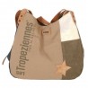 Les Tropéziennes | Sac porté épaule "Rapa" kaki | Sac femme style hobo original en toile Les Tropéziennes | Sac porté épaule "Rapa" kaki | Sac femme style hobo original en toile