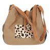Les Tropéziennes | Sac porté épaule "Rapa" kaki | Sac femme style hobo original en toile Les Tropéziennes | Sac porté épaule "Rapa" kaki | Sac femme style hobo original en toile