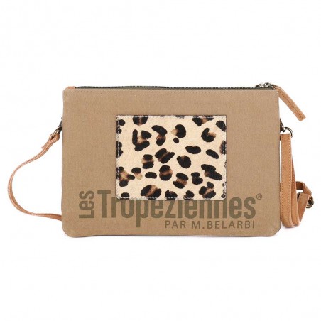 Les Tropéziennes | Sac pochette porté travers "Rapa" kaki | Sac femme original Les Tropéziennes | Sac pochette porté travers "Rapa" kaki | Sac femme original