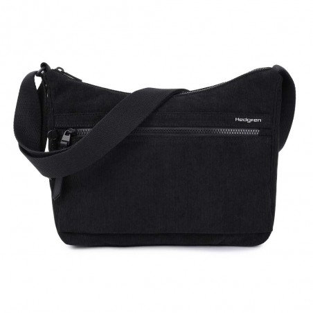 HEDGREN | Sac bandoulière "Harper's" S corduroy noir | Sac femme porté croisé ultra-léger design original velours HEDGREN | Sac bandoulière "Harper's" S corduroy noir | Sac femme porté croisé ultra-léger design original velours