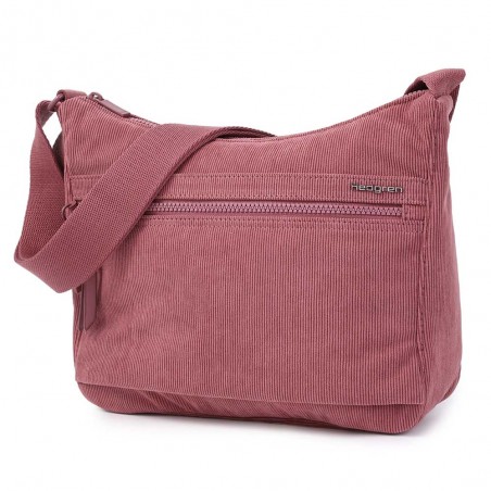 HEDGREN | Sac bandoulière "Harper's" S corduroy dusty rose | Sac femme porté croisé ultra-léger design original velours