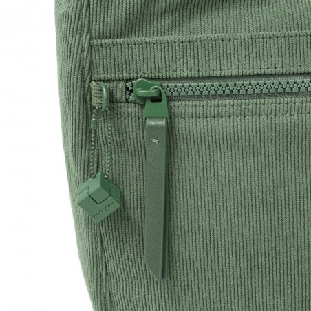 HEDGREN | Sac bandoulière "Harper's" S corduroy duck green | Sac femme porté croisé ultra-léger design original velours