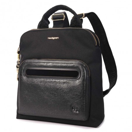 HEDGREN | Sac à dos femme "Latte" noir célébration | Sac à main ville porté dos élégant beige HEDGREN | Sac à dos femme "Latte" noir célébration | Sac à main ville porté dos élégant beige
