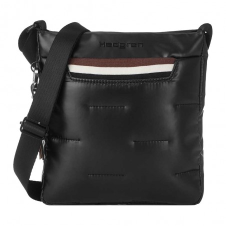 HEDGREN | Sac bandoulière "Cushy" noir | Sac femme porté croisé style matelassé léger pratique