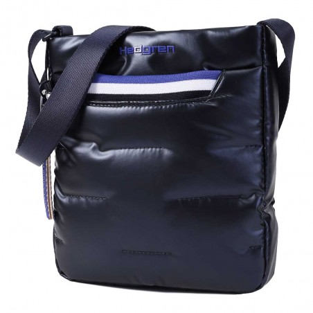 HEDGREN | Sac bandoulière "Cushy" bleu marine | Sac femme porté croisé style matelassé léger pratique HEDGREN | Sac bandoulière "Cushy" bleu marine | Sac femme porté croisé style matelassé léger pratique