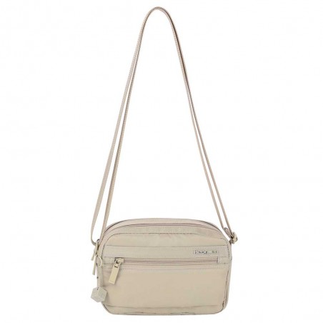 HEDGREN | Sac bandoulière "Maia" cashmere beige | Sac femme porté croisé petit format léger