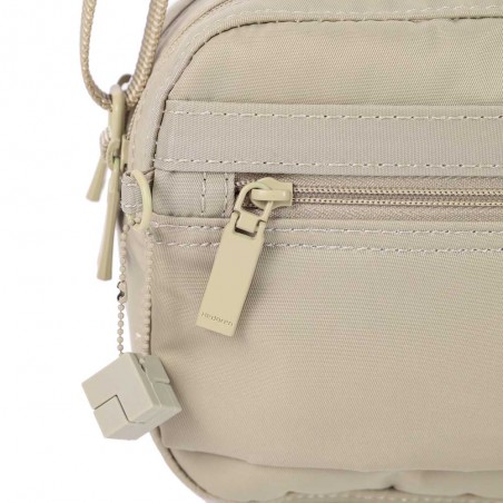 HEDGREN | Sac bandoulière "Maia" cashmere beige | Sac femme porté croisé petit format léger