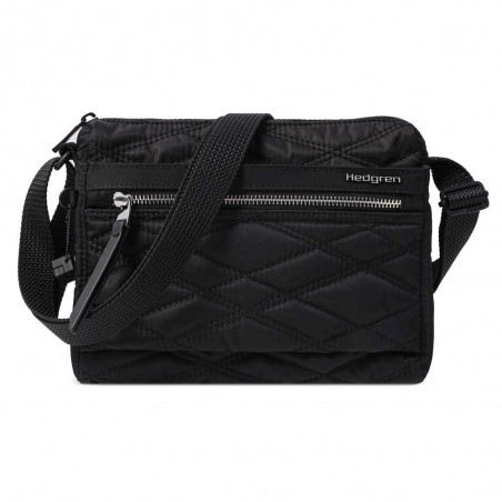 HEDGREN | Sac bandoulière "Eye" new quilt black | Sac femme porté croisé petit format pratique et léger effet matelassé HEDGREN | Sac bandoulière "Eye" new quilt black | Sac femme porté croisé petit format pratique et léger effet matelassé