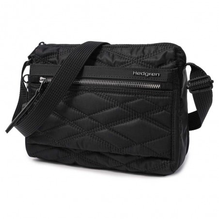 HEDGREN | Sac bandoulière "Eye" new quilt black | Sac femme porté croisé petit format pratique et léger effet matelassé HEDGREN | Sac bandoulière "Eye" new quilt black | Sac femme porté croisé petit format pratique et léger effet matelassé