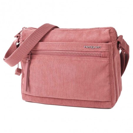 HEDGREN | Sac bandoulière "Eye" corduroy dusty rose | Sac femme porté croisé petit format pratique et léger velours HEDGREN | Sac bandoulière "Eye" corduroy dusty rose | Sac femme porté croisé petit format pratique et léger velours