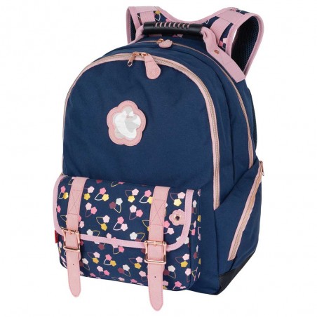 KICKERS | Sac à dos fille 2 cpts "Fantasy girl" marine | Sac scolaire CM1 CM1 haute qualité robuste KICKERS | Sac à dos fille 2 cpts "Fantasy girl" marine | Sac scolaire CM1 CM1 haute qualité robuste