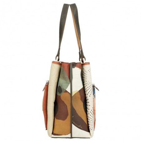 ANEKKE | Sac porté main et bandoulière "Alma" | Sac femme anses courtes 3 compartiments design original