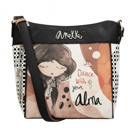 ANEKKE | Sac bandoulière femme "Alma" | Sac porté croisé grande taille pratique pas cher