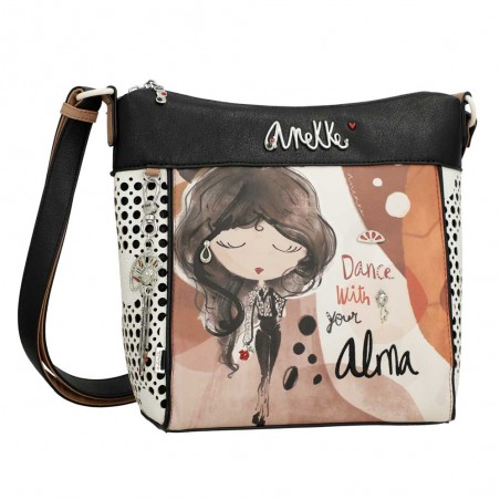 ANEKKE | Sac bandoulière femme "Alma" | Sac porté croisé grande taille pratique pas cher
