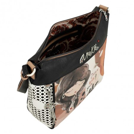 ANEKKE | Sac bandoulière femme "Alma" | Sac porté croisé grande taille pratique pas cher