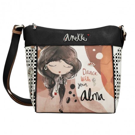 ANEKKE | Sac bandoulière femme "Alma" | Sac porté croisé grande taille pratique pas cher