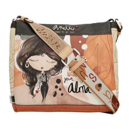 ANEKKE | Sac bandoulière 3 cpts "Alma" | Sac femme porté croisé taille moyenne original pas cher ANEKKE | Sac bandoulière 3 cpts "Alma" | Sac femme porté croisé taille moyenne original pas cher