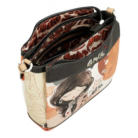 ANEKKE | Sac bandoulière 3 cpts "Alma" | Sac femme porté croisé taille moyenne original pas cher ANEKKE | Sac bandoulière 3 cpts "Alma" | Sac femme porté croisé taille moyenne original pas cher