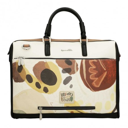 ANEKKE | Porte-documents PC femme "Alma" | Sacoche ordinateur 15 pouces originale avec bandoulière