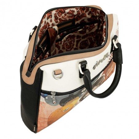 ANEKKE | Porte-documents PC femme "Alma" | Sacoche ordinateur 15 pouces originale avec bandoulière