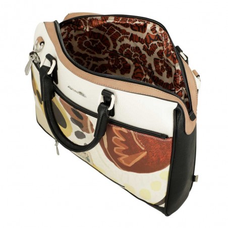 ANEKKE | Porte-documents PC femme "Alma" | Sacoche ordinateur 15 pouces originale avec bandoulière