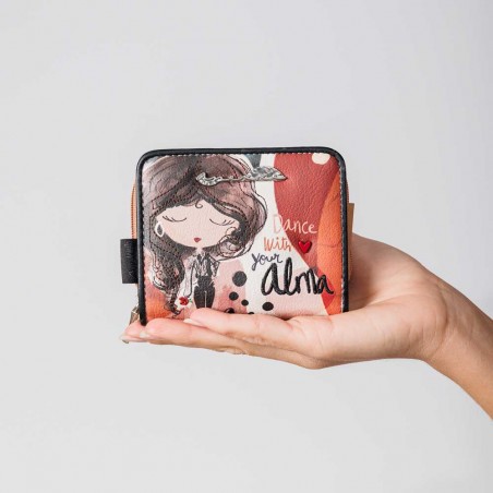 ANEKKE | Portefeuille mini femme "Alma" | Petit porte-monnaie et cartes original pas cher