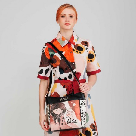 ANEKKE | Sac bandoulière femme "Alma" | Sac porté croisé grande taille pratique pas cher