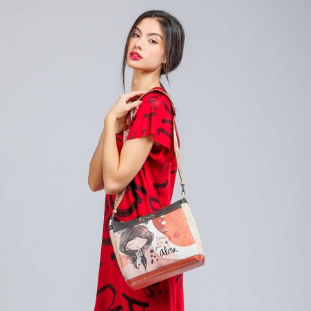 ANEKKE | Sac bandoulière 3 cpts "Alma" | Sac femme porté croisé taille moyenne original pas cher ANEKKE | Sac bandoulière 3 cpts "Alma" | Sac femme porté croisé taille moyenne original pas cher
